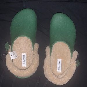 Clogs with sheep fur